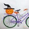 Halloween Pillow cover, Embroidered bicycle pillow, seasonal pillow covers product 3